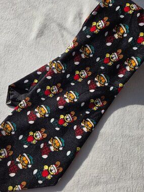 Garfield and Odie Christmas Winter Holiday Stocking Tie 61" Long